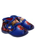 Buty dla chłopców - Chłopięce kapcie granatowe na rzep- Spiderman - miniaturka - grafika 1
