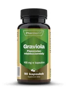Suplementy naturalne - PHARMOVIT Pharmovit Graviola Flaszowiec miękkociernisty 400 mg x 90 kaps - miniaturka - grafika 1