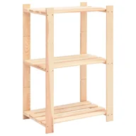 Szafy i regały magazynowe - Regał z 3 półkami, 60x38x90 cm, lita sosna FSC, 150 kg - miniaturka - grafika 1