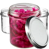 Pojemniki kuchenne - Szklane słoiki Avila 350ml 20szt. 82mm + wieczka srebrne - miniaturka - grafika 1