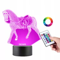Lampy pozostałe - Lampka na Biurko Statuetka Koń Jeździectwo Konik - miniaturka - grafika 1