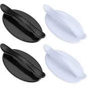 Zawiasy, okucia i inne akcesoria - klamki do drzwi i okien (białe i czarne), samoprzylepne klamki pomocnicze do szklanych drzwi i okien, do domu. - miniaturka - grafika 1