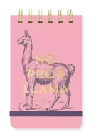 Notesy i bloczki - Notatnik A6/40K linia No Prob Llama - Designworks Ink - miniaturka - grafika 1