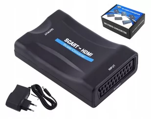 Adapter Konwerter Scart Do Na Hdmi Av Euro Hd - Adaptery i przejściówki - miniaturka - grafika 1