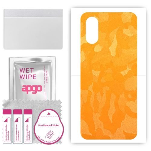 folia naklejka skórka strukturalna na TYŁ do Sony Xperia 10 VI - Moro Camo Żółty - apgo SKINS