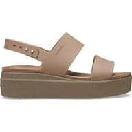 Sandały damskie - Sandały dmaskie Crocs BROOKLYN LOW WEDGE - miniaturka - grafika 1