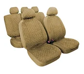 Pokrowce na fotele - Lampa Komplet pokrowców na siedzenia MIKI beżowy 54955 - miniaturka - grafika 1