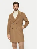 Płaszcze męskie - Guess Płaszcz wełniany M4BL47 WGJU2 Beżowy Regular Fit - miniaturka - grafika 1