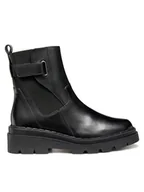 Botki damskie - Geox Botki D Felleny D56XEC 00043 C9999 Czarny - miniaturka - grafika 1