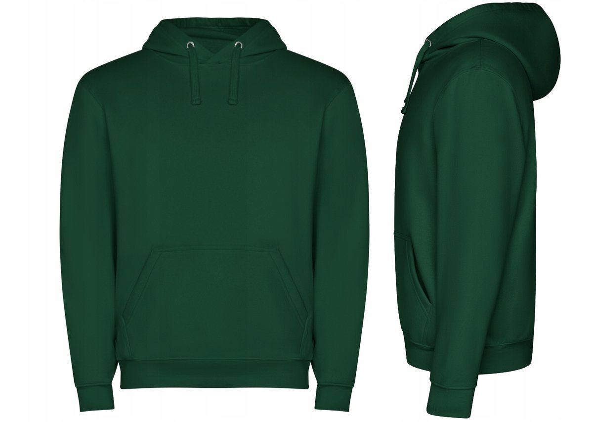 Bluza Dresowa z Kapturem Kangurka JAKOŚĆ ROLY Capucha SU1087 ZIELONA XL