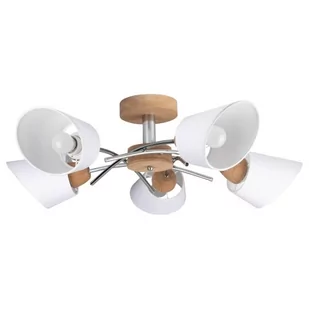 Spotlight Mette Sufitowa Spot-Light 8341574 Drewno Dębowe/Metal/Tkanina - Lampy sufitowe - miniaturka - grafika 1
