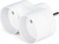 Przedłużacze i rozgałęźniki - Montis Rozgałęźnik podwójny R-260 bez uziemienia MT058 Montis - miniaturka - grafika 1