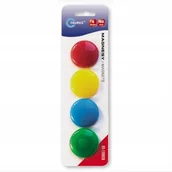 Magnesy - MAGNESY DO TABLIC MAGNESY NA LODÓWKĘ OKRĄGŁE, ŚREDNICA 40 MM, 4 SZT - miniaturka - grafika 1