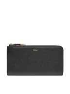 Portfele - Furla Duży Portfel Damski Goccia L Zip Around WP00471 BX3036 KH O6000 Czarny - miniaturka - grafika 1
