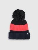 Czapki dla dzieci - 4F Czapka zimowa z pomponem dziecięca - multikolor Uniwersalny - miniaturka - grafika 1