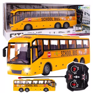 Autobus Zdalnie Sterowany Szkolny Autokar LED na Pilota Z985 - Zabawki interaktywne dla dzieci Autobus Zdalnie Sterowany Szkolny Autokar LED na Pilota Z985 - Zabawki interaktywne dla dzieci - miniaturka - grafika 1