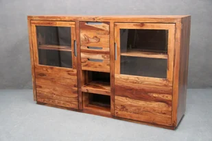 Witryna Duke #113 Palisander Sheesham Lakierowany 195X50X121 Cm B 6508 - Witryny Witryna Duke #113 Palisander Sheesham Lakierowany 195X50X121 Cm B 6508 - Witryny - miniaturka - grafika 1