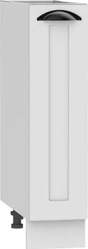 Elior Biała szafka kuchenna typu cargo z koszem - Pergio 3X 20 cm