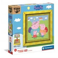 Puzzle - Clementoni Puzzle 60el Frame me up Świnka Peppa 38809 - miniaturka - grafika 1