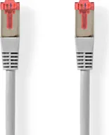 Kable miedziane - Kabel sieciowy CAT6 RJ45 męski RJ45 męski SF/UTP 15,0 m Okrągły PVC Szary Etykieta - miniaturka - grafika 1
