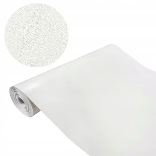 Okleina Samoprzylepna Ozdobna Na Meble Blat Ściany Skóra Biała 90x990cm - Okleiny - miniaturka - grafika 1