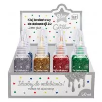 Interdruk Klej brokatowy do dekoracji 3D Star 50ml - Przybory szkolne - miniaturka - grafika 1