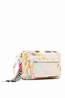 Torebki damskie - Desigual Women's Bag_MANCHAS_Cambridge Mini 1001 RAW, biała, biały - grafika 1