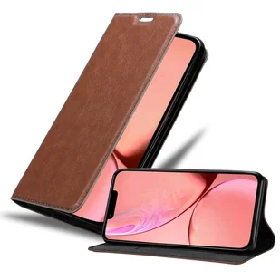 Etui Cadorabo do Apple iPhone 13 z brązowym etui ochronnym na telefon komórkowy z magnetycznym zamknięciem - Etui i futerały do telefonów - miniaturka - grafika 1