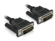 Kable komputerowe i do monitorów - Impakt KABEL DVI-D(M)(24+1)->DVI-D(M)(24+1) 0.5M DUAL LINK NIKLOWANE STYKI DELOCK - miniaturka - grafika 1