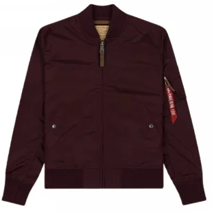 Kurtka Alpha Industries MA-1 TT 191103 419 - Dark Maroon  M - Odzież taktyczna i umundurowanie - miniaturka - grafika 1