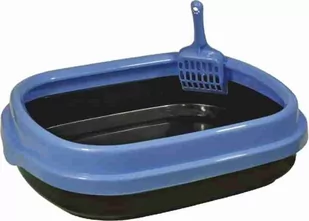 Kuweta Polly Happet plastikowa niebieska - Kuwety dla kotów - miniaturka - grafika 1