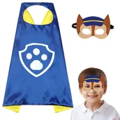 Dodatki do strojów karnawałowych - Strój Przebranie Psi Patrol Chase Maska Peleryna, Hopki - miniaturka - grafika 1