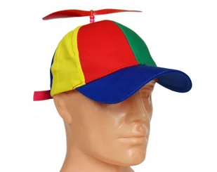 Czapka Ze Śmigłem Śmigiełkiem Z Daszkiem Tęczowa - Czapki i chusty sportowe męskie - miniaturka - grafika 1