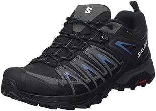 Salomon X Ultra Pioneer Gore-Tex męskie buty trekkingowe, wodoszczelne, bezpieczne trzymanie stopy, stabilne i amortyzujące, Czarny magnes, niebieski, stal, 42 EU - Buty trekkingowe męskie - miniaturka - grafika 1