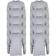 Bluzki damskie - Gildan T-shirt Dla mężczyzn Bluzka z długim rękawem bawełniana Ultra, styl G2400 Sportowy szary ,M - miniaturka - grafika 1