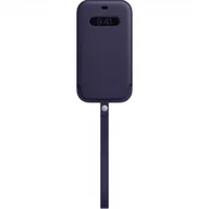 Etui i futerały do telefonów - APPLE LEATHER SLEEVE MK0D3ZM/A CASE IPHONE 12 PRO MAX DEEP VIOLET OTWARTE OPAKOWANIE - miniaturka - grafika 1