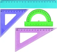 Przybory szkolne - Grand Zestaw kreślarski neon - miniaturka - grafika 1