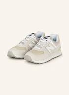 Sneakersy damskie - New Balance Sneakersy 574 weiss - miniaturka - grafika 1