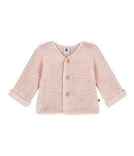 Petit Bateau Unisex Baby A08BQ kardigan z dzianiny, różowy, solny, 18 miesięcy, Różowy sól, 18 Monate - Swetry damskie - miniaturka - grafika 1