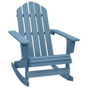 Fotele i krzesła ogrodowe - vidaXL Lumarko Ogrodowy fotel bujany Adirondack, drewno jodłowe, niebieskie! 315885 - miniaturka - grafika 1