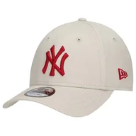 Czapki męskie - New Era 9FORTY STN New York Yankees MLB Cap 60240312, Mężczyzna, Czapka z daszkiem, Beżowy - miniaturka - grafika 1