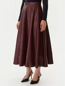 Spódnice - Guess Spódnica z imitacji skóry W5BD71 K8S30 Brązowy Regular Fit - miniaturka - grafika 1