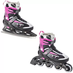 Rolki Łyżwy 2w1 Raven Profession Black/Pink 38-42 - Rolki - miniaturka - grafika 1