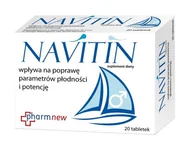 Witaminy i minerały - PHARMNEW SP. Z O.O PHARMNEW SP. Z O.O Navitin 20 tabletek 3090021 - miniaturka - grafika 1