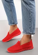 Trampki damskie - Czerwone Tenisówki Pasquier - miniaturka - grafika 1