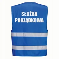 Odzież robocza - Kamizelka Iona PORTWEST [F474] Niebieski L-XL z nadrukiem SŁUŻBA PORZĄDKOWA - miniaturka - grafika 1