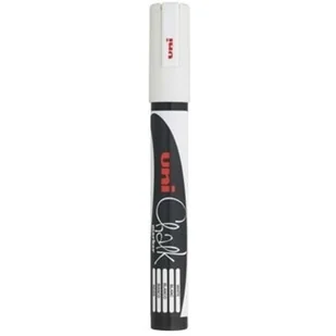 Marker kredowy UNI PWE-5M biały 1.8mm-2.5mm UNPWE5M/DBI UNI - Markery do tablic - miniaturka - grafika 1