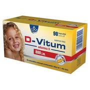 Przeziębienie i grypa - D-Vitum 800 j.m. witamina D dla dzieci x90 kapsułek twist-off - miniaturka - grafika 1