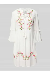 Sukienka tunikowa o długości do kolan z wiązaniem - YAS - Sukienki - miniaturka - grafika 1