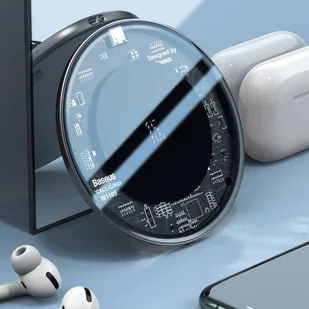 Baseus szybka bezprzewodowa ładowarka Qi 15 W + kabel USB Typ C biały (WXJK-B02) - Ładowarki do telefonów - miniaturka - grafika 10
